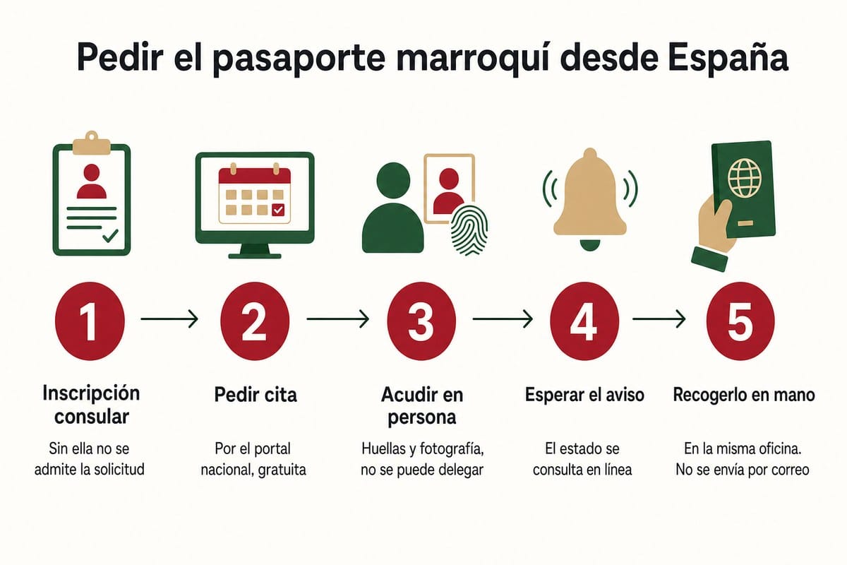 Pedir el pasaporte marroquí desde España