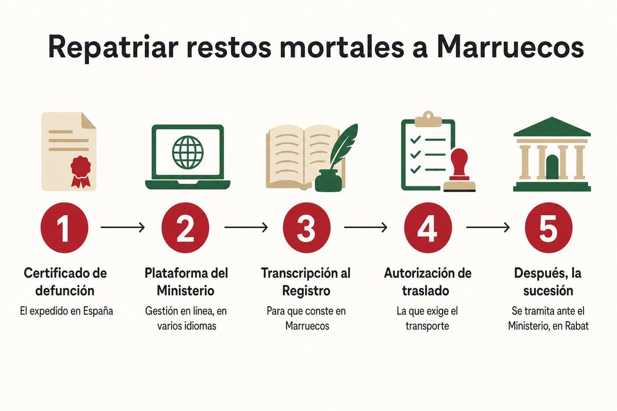 Repatriar restos mortales a Marruecos